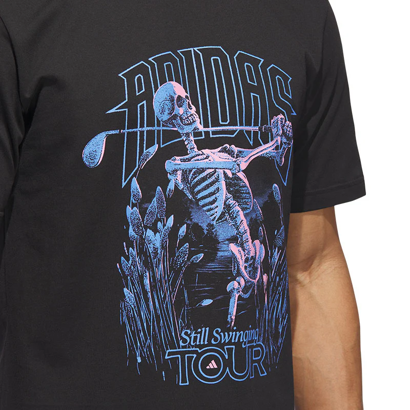 ADIDAS Golf Tour Men's Graphic T-Shirt (Black) - Image 3