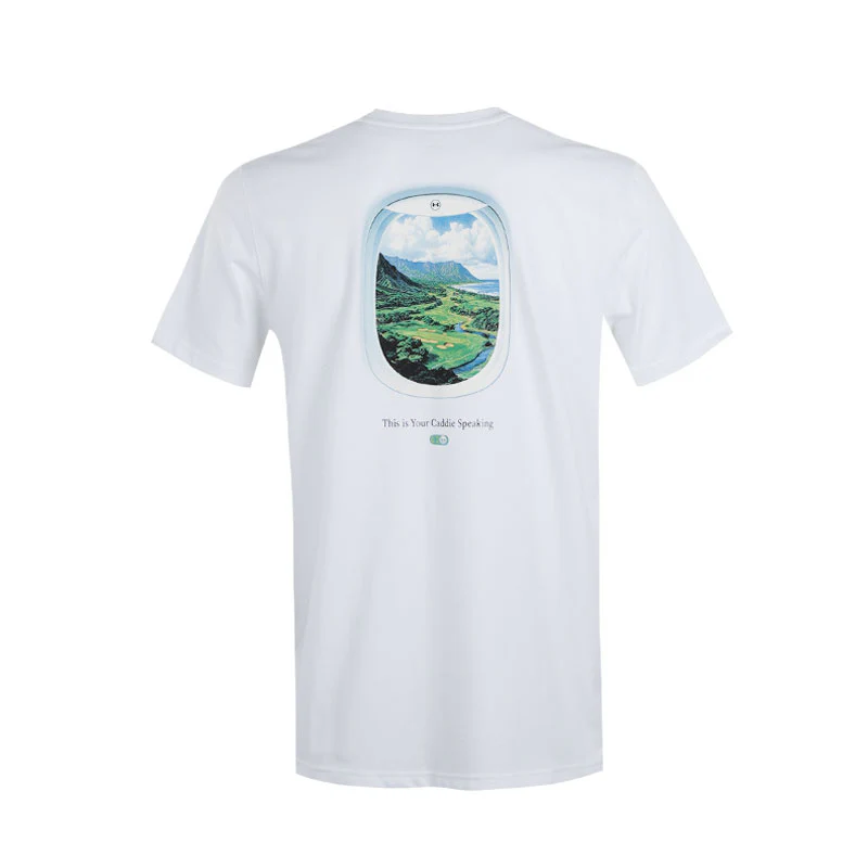 UNDER ARMOUR Caddy Speaking Men's T-Shirt (White) - Image 2