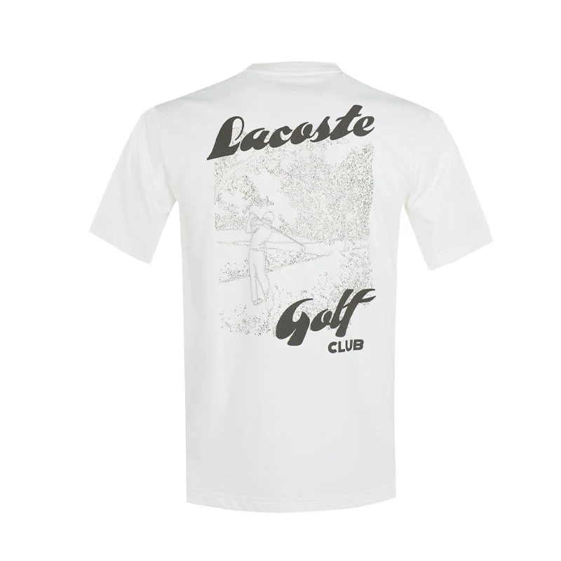 LACOSTE Slim Fit UV Protect Stretch Men's Polo (Flour) - Image 2