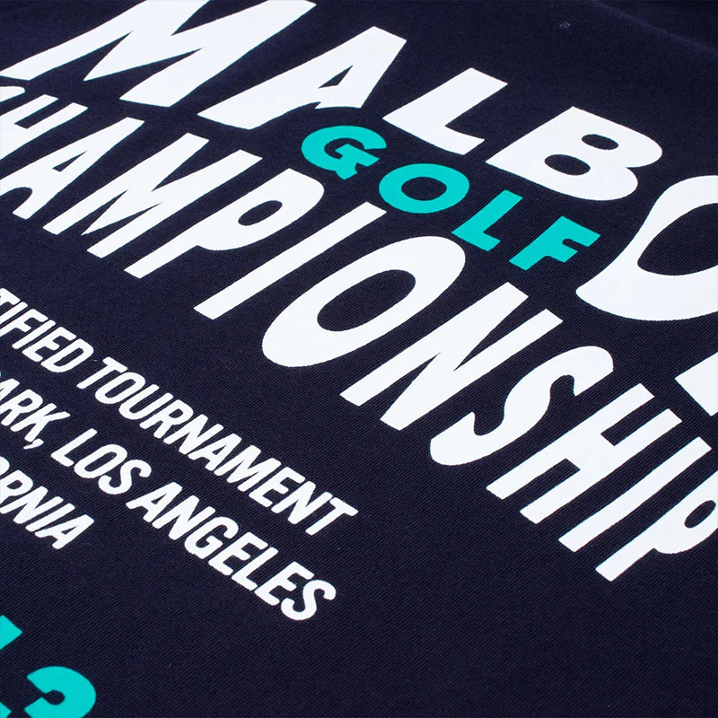 MALBON GOLF Bermuda Championship Men's T-Shirt (Navy) - Image 4