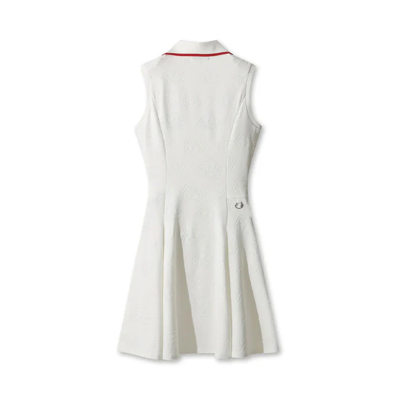 WAAC Women's Jacquard Dress (White) - Image 2