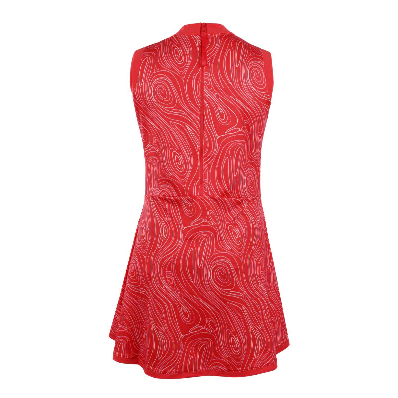 CALVIN KLEIN Carmen Mock Neck Dress (Marble Print) - Image 2