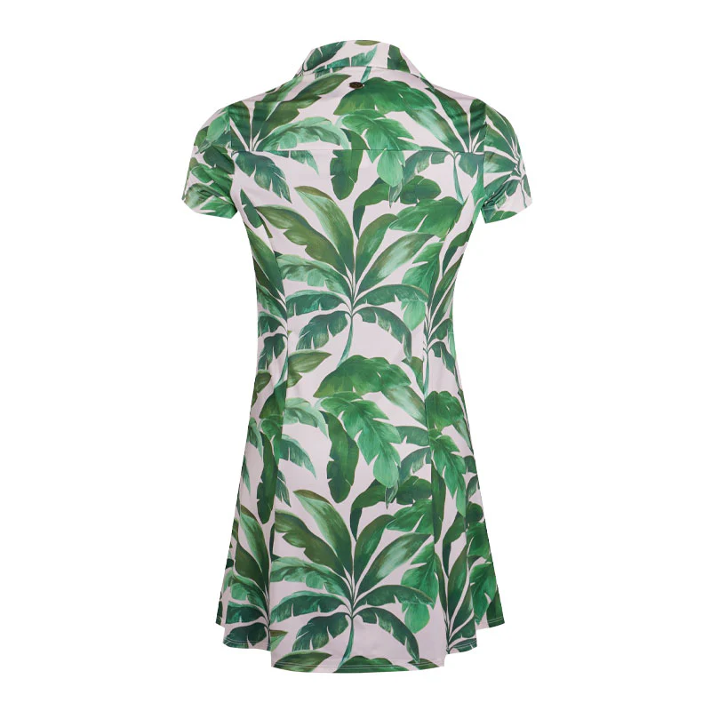 PUMA x MUMU Palm Dress (Rose/Green) - Image 2