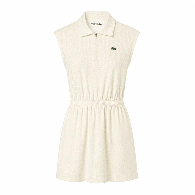 LACOSTE Ultra Dry Printed Stretch Dress (Powder)