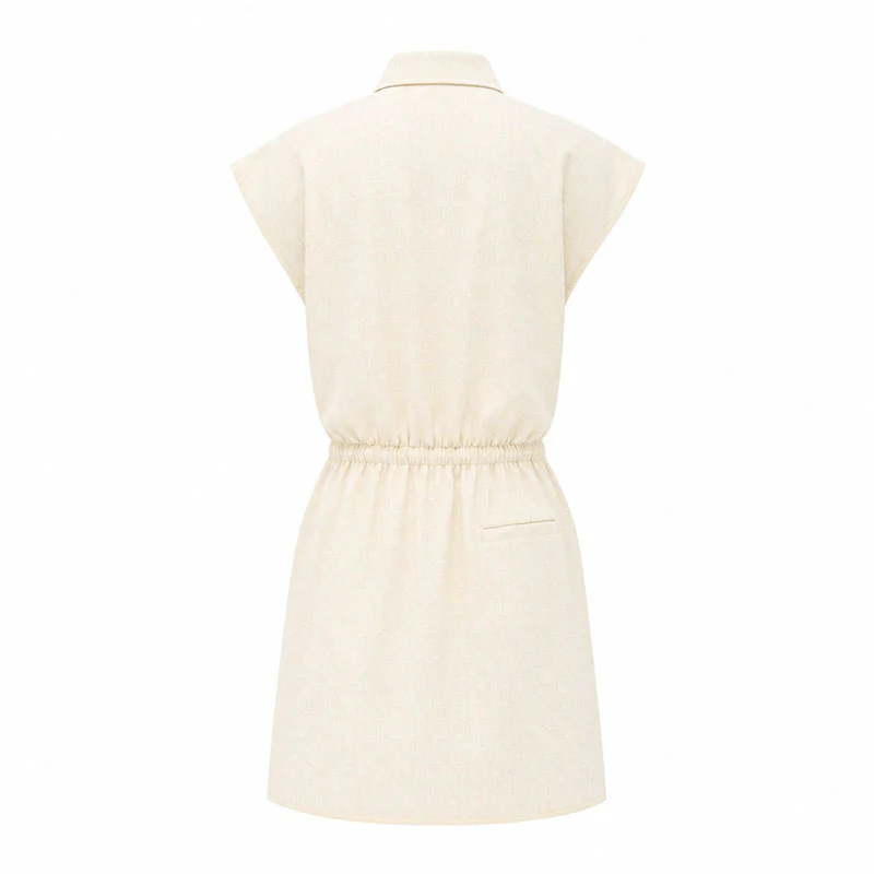 LACOSTE Ultra Dry Printed Stretch Dress (Powder) - Image 2