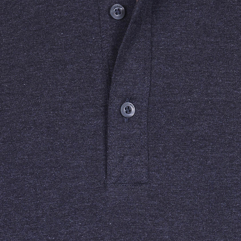 CUTTER & BUCK Advantage Jersey Men's Longsleeve Polo (Black Heather) - Image 3
