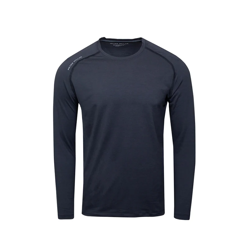 PETER MILLAR Apollo Performance Men's Long Sleeve Shirt (Black)