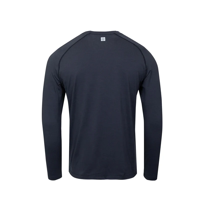 PETER MILLAR Apollo Performance Men's Long Sleeve Shirt (Black) - Image 2