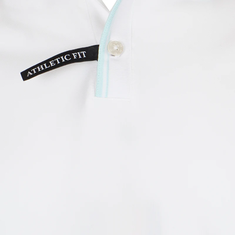 FOOTJOY Lightweight Pique Men's Long Sleeve Polo (White) - Image 3