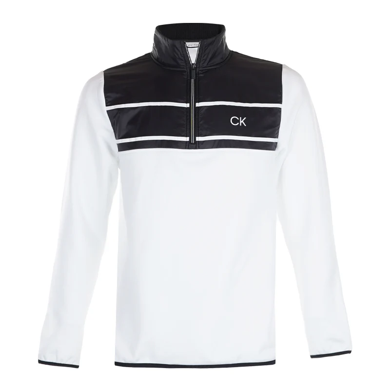 CALVIN KLEIN Harrow Half-Zip Men's Shirt (White)