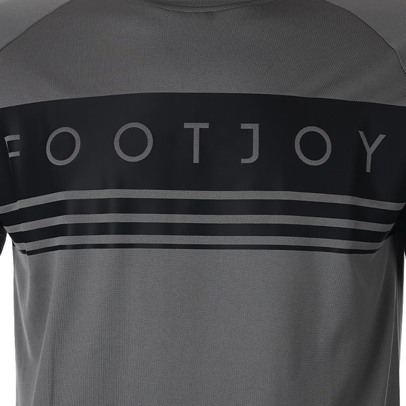 FOOTJOY Japan Men's Long Sleeve Mock Shirt (Grey/Black) - Image 4