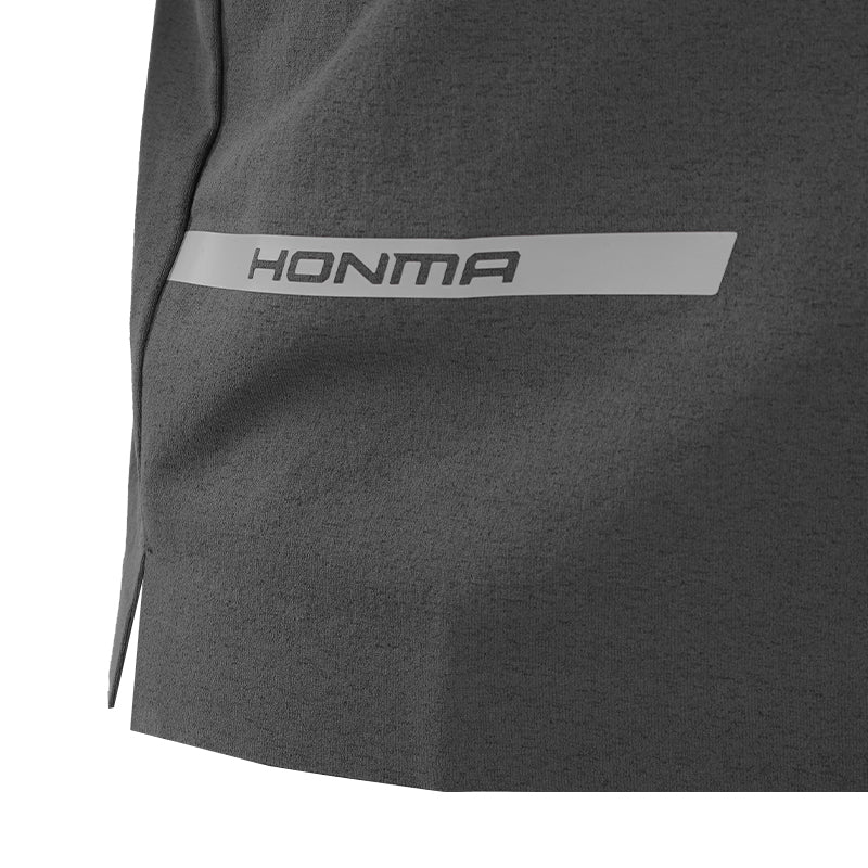 HONMA Urban Men's Long Sleeve Polo (Charcoal) - Image 4