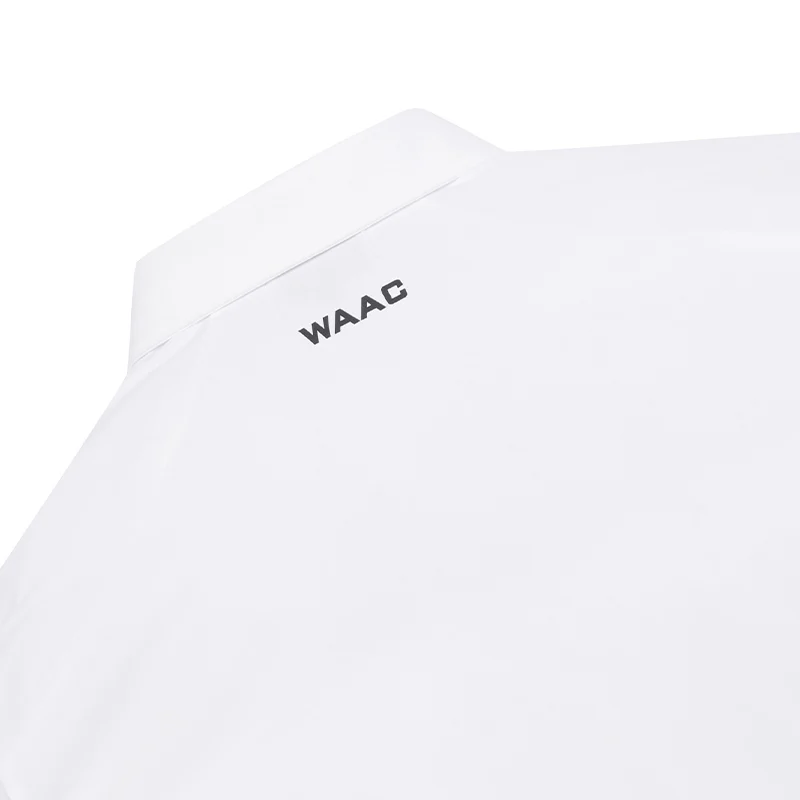 WAAC Korea Player's Edition Cool Men's Long Sleeve Polo (White) - Image 4