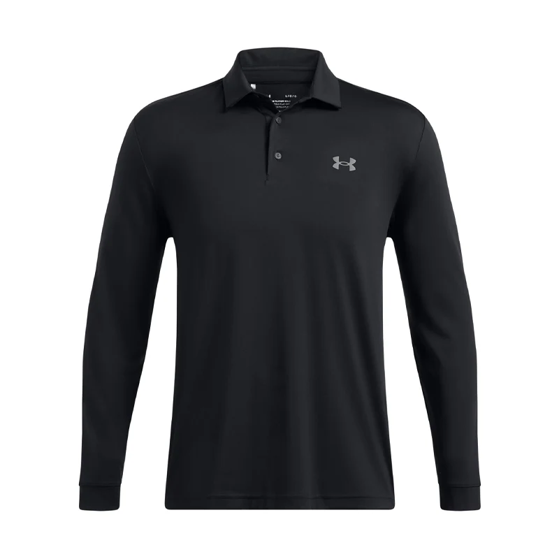 UNDER ARMOUR Playoff Men's Long Sleeve Polo (Black)