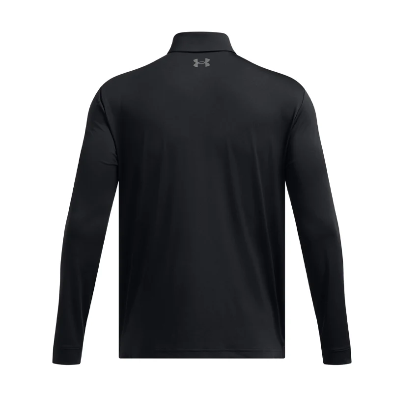UNDER ARMOUR Playoff Men's Long Sleeve Polo (Black) - Image 4