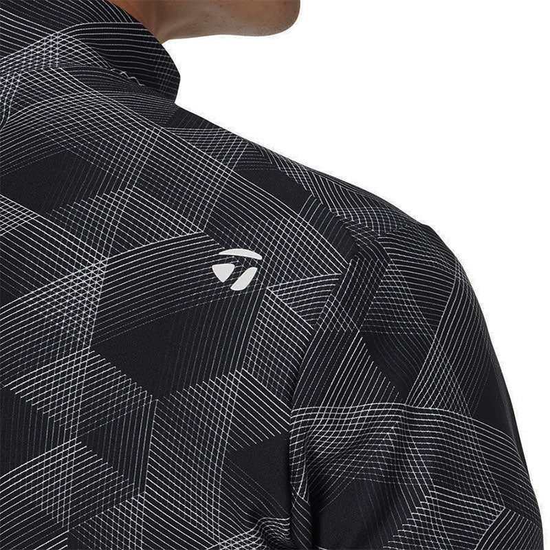 TAYLORMADE Tour Graphic Men's Long Sleeve Mock Shirt (Black) - Image 4