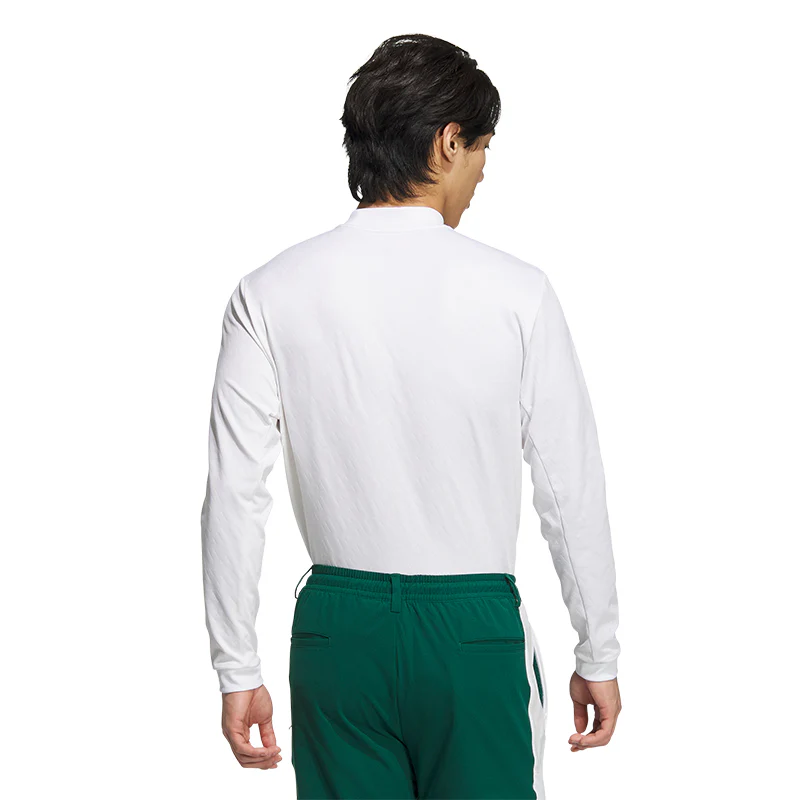 ADIDAS AEROREADY Men?s Long Sleeve Polo (White) - Image 2