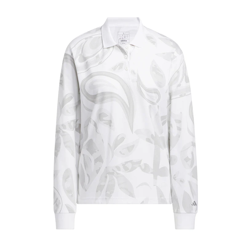 ADIDAS Go-To Women?s Long Sleeve Polo (White)