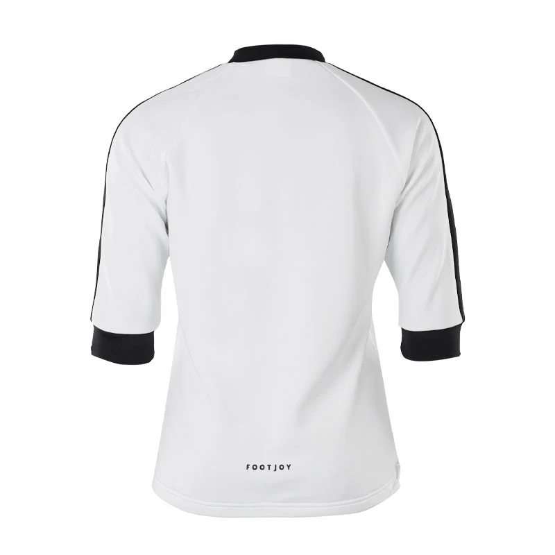 FOOTJOY Japan Lightweight Women's 3/4 Sleeve Mock Neck Shirt (White) - Image 2