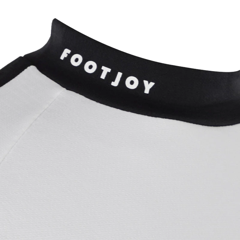 FOOTJOY Japan Lightweight Women's 3/4 Sleeve Mock Neck Shirt (White) - Image 3