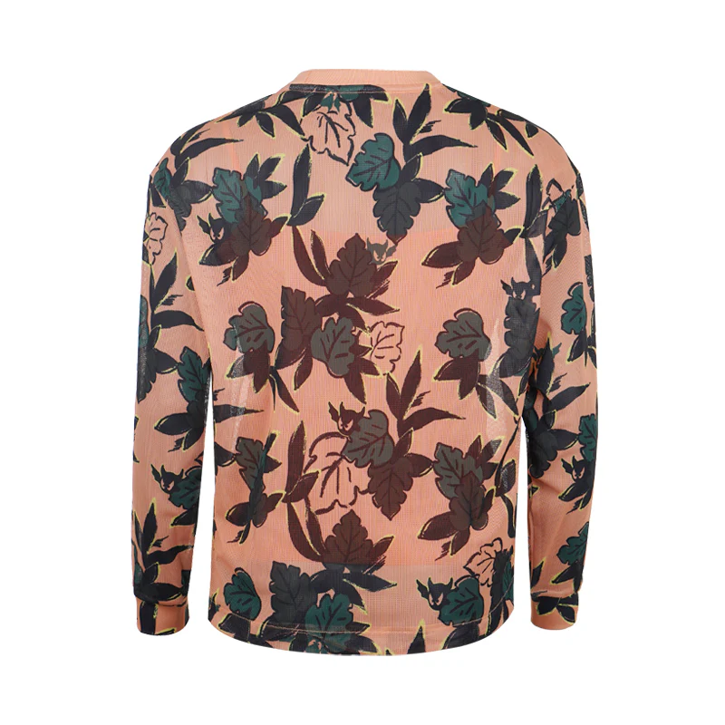 WAAC Forest Mesh PGA Men's Long Sleeve Shirt (Orange) - Image 2