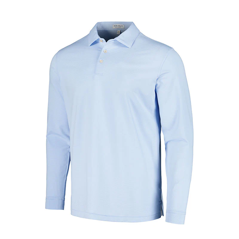 PETER MILLAR Jubilee Men's Long Sleeve Polo (Blue Fade)
