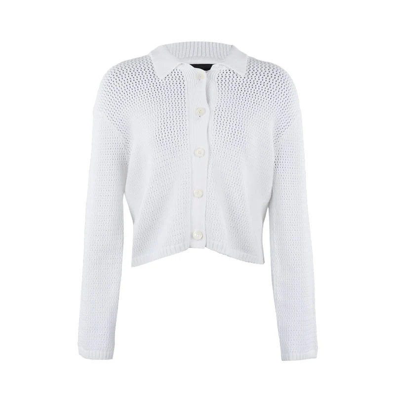 GFORE Cosa Cotton Blend Cardigan (Snow)