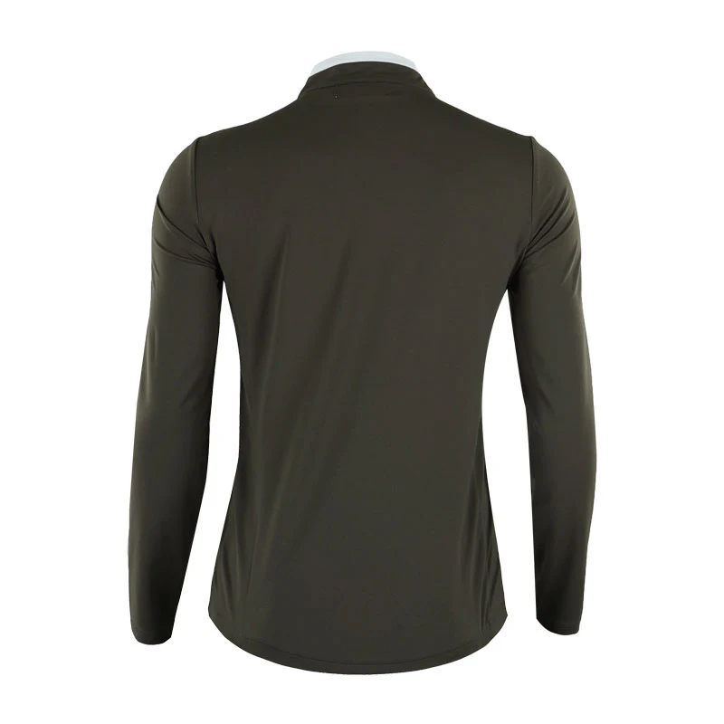 LE COQ SPORTIF GOLF Rijoume Women's Long Sleeve Mock Shirt (Grey) - Image 2