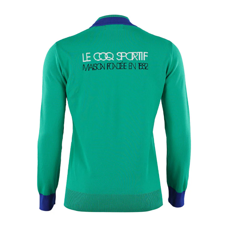 LE COQ SPORTIF GOLF New Basic Knit Women's Mock Shirt (Green) - Image 2