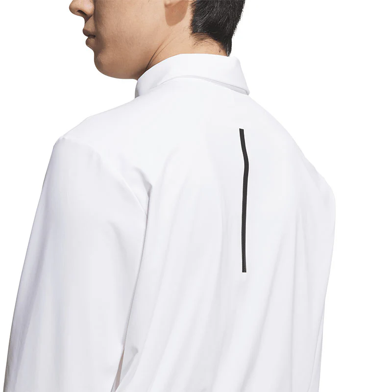 ADIDAS Ultimate365 Tour Men's Long Sleeve Polo (White) - Image 4
