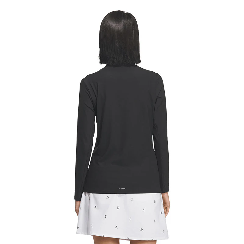 ADIDAS Climacool Women's Mock Neck Long Sleeve Shirt (Black) - Image 2