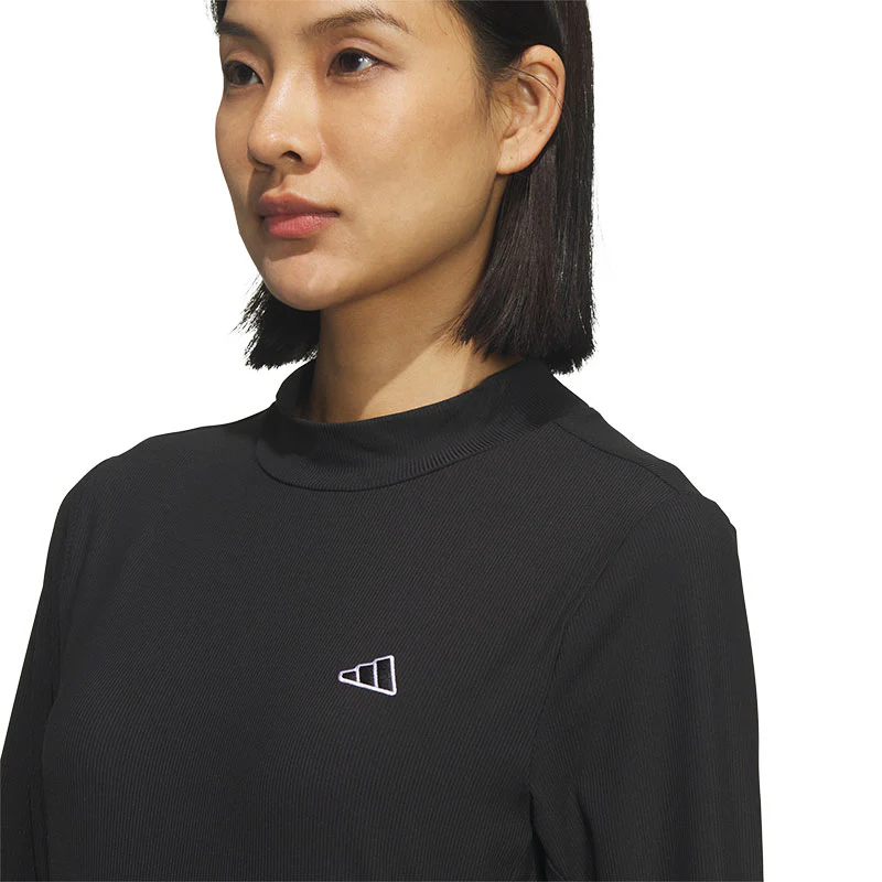 ADIDAS Climacool Women's Mock Neck Long Sleeve Shirt (Black) - Image 3