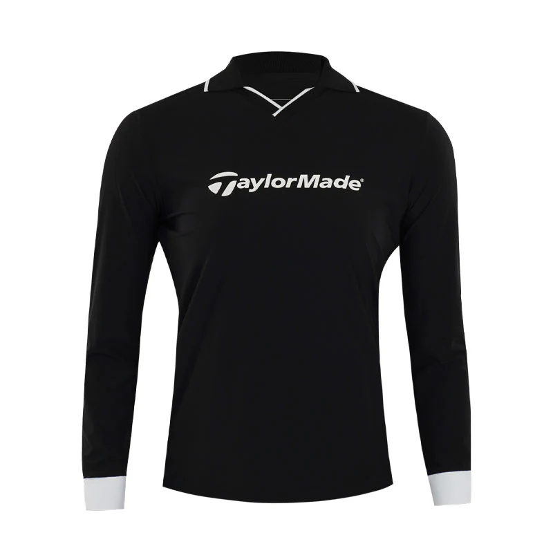 TAYLORMADE Skipper Women's Long-Sleeve Polo (Black)