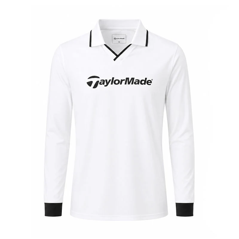 TAYLORMADE Skipper Women's Long-Sleeve Polo (White)