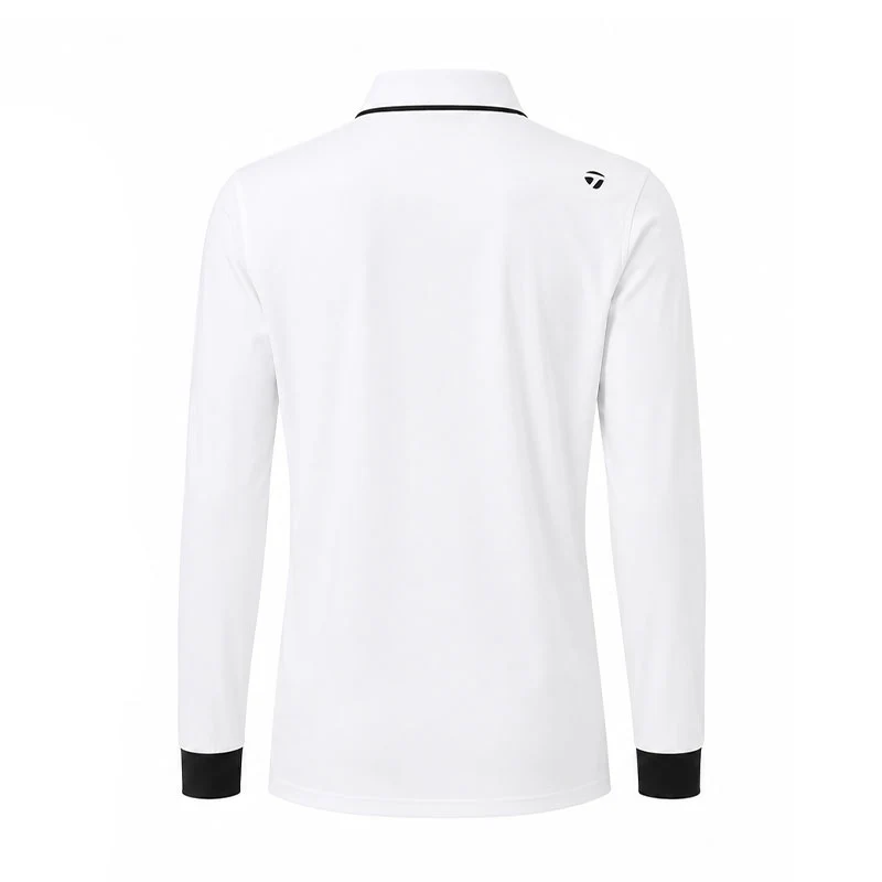 TAYLORMADE Skipper Women's Long-Sleeve Polo (White) - Image 2