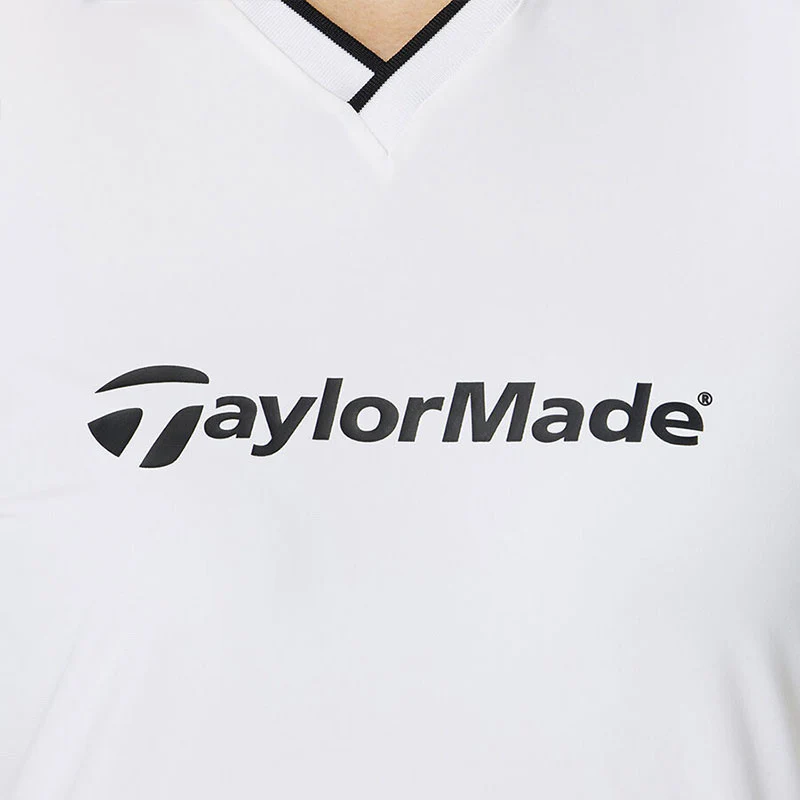 TAYLORMADE Skipper Women's Long-Sleeve Polo (White) - Image 3