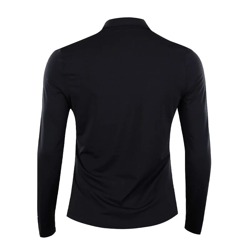 NIKE Club Dri-FIT Women's Long Sleeve Polo (Black) - Image 2