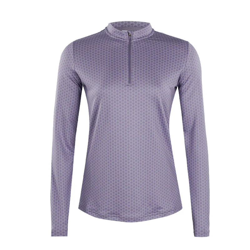 FOOTJOY 1/4 Zip Women's Long Sleeve Polo (Violet)