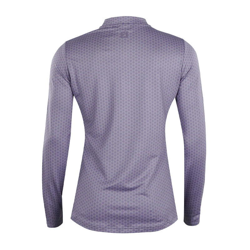 FOOTJOY 1/4 Zip Women's Long Sleeve Polo (Violet) - Image 2