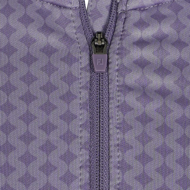FOOTJOY 1/4 Zip Women's Long Sleeve Polo (Violet) - Image 3