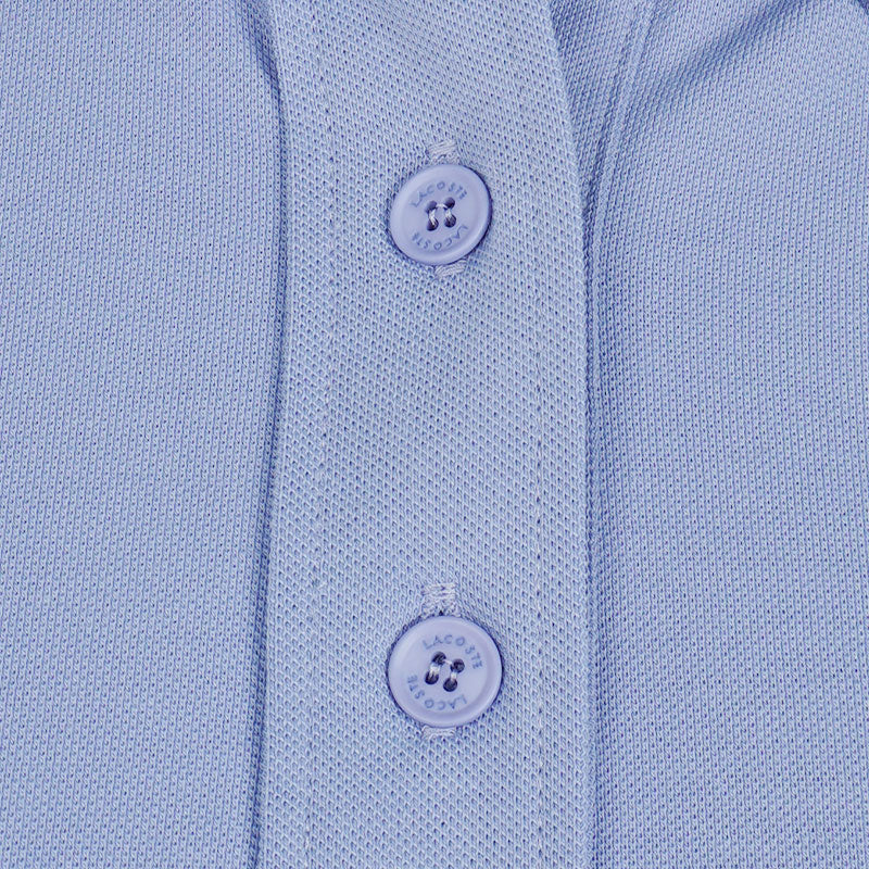 LACOSTE Thermo-Regulating UV Protect Women's Long Sleeve Polo (Delphinium) - Image 3
