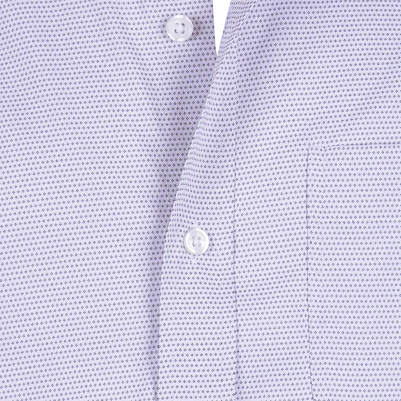 CUTTER & BUCK Versatech Geo Dobby Men's Longsleeve Shirt (White/Black) - Image 3