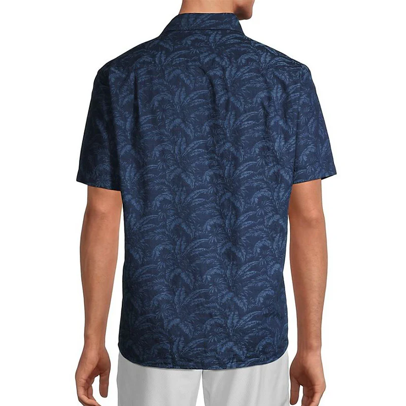PETER MILLAR Marius Cotton Men's Shirt (Indigo) - Image 2
