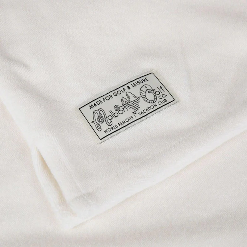 MALBON GOLF Bosco Men's Button Up Shirt (Ivory) - Image 4