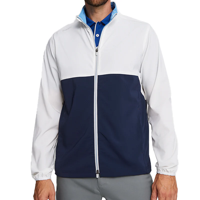 PUMA Monterey Men's Windbreaker (White/Navy) - Image 3