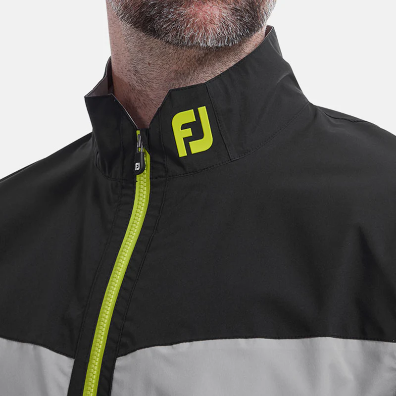 FOOTJOY HydroLite Men's Jacket (Black/Grey/Lime) - Image 3