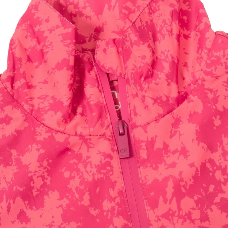 CALVIN KLEIN Canvas Print Women's Windbreaker (Pink) - Image 3
