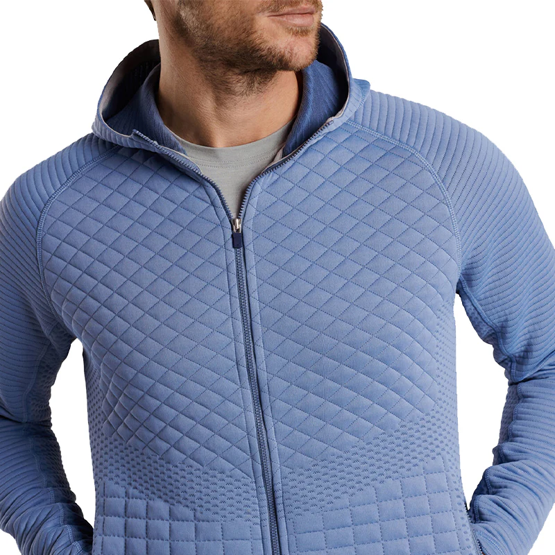 PETER MILLAR Orion Performance Quilted Hooded Men's Jacket (Infinity) - Image 3
