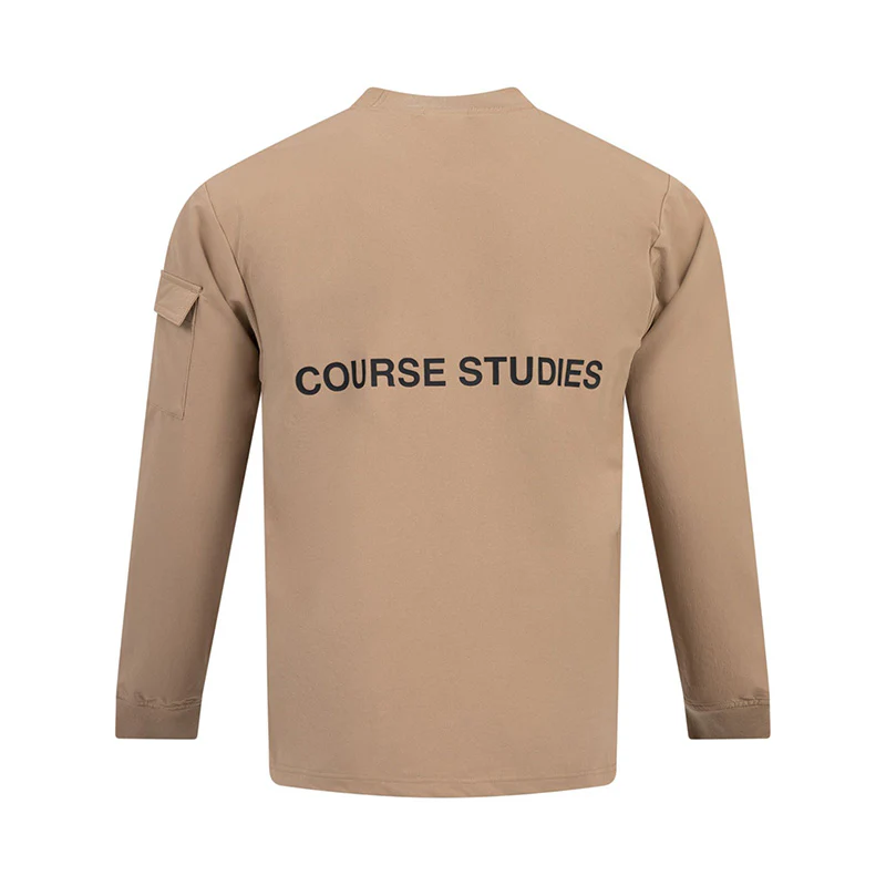 STUDENTSGOLF Niall Nylon Men's Popover Jacket (Tan) - Image 2