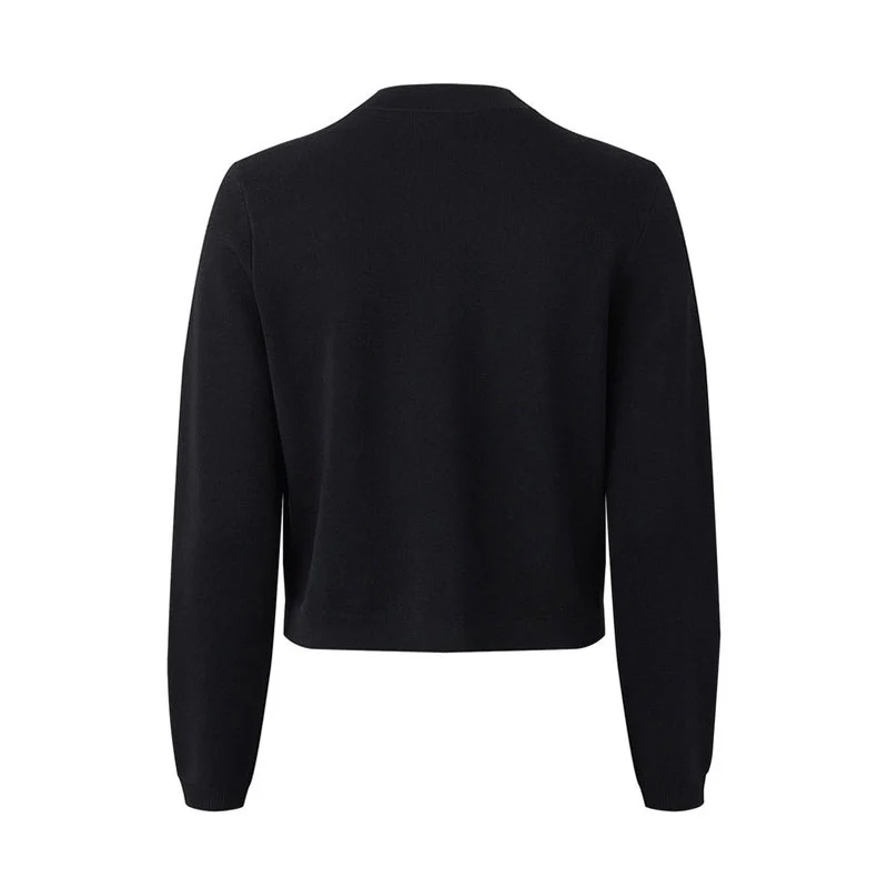 MALBON GOLF Amelia Women?s Knit Cardigan (Black) - Image 2